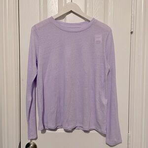 NWT Eileen Fisher Organic Linen Jersey Crew Neck Top